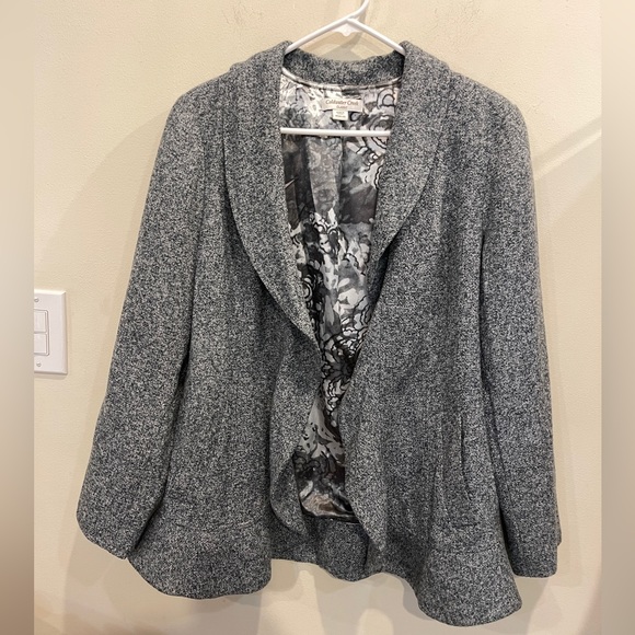 Coldwater Creek Classic Tweed Blazer Jacket - Picture 1 of 10